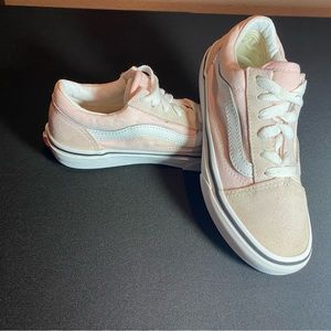 Used Vans size 1 cream and white